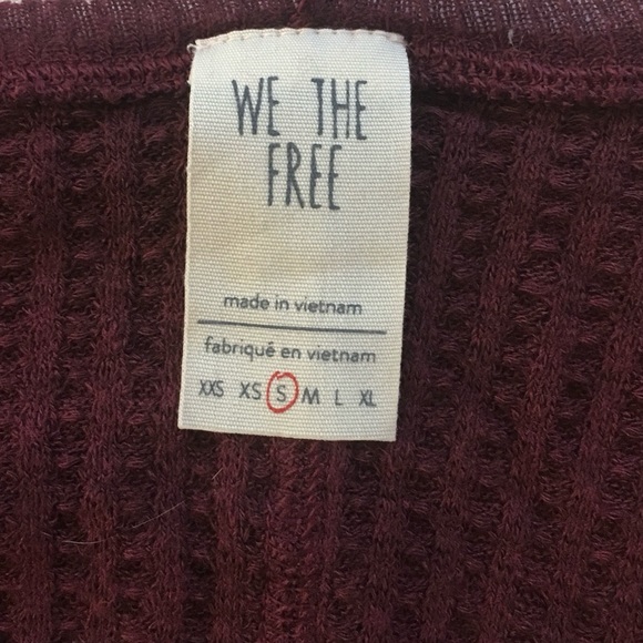 Free People We The Free Catalina thermal plum S - Picture 4 of 4